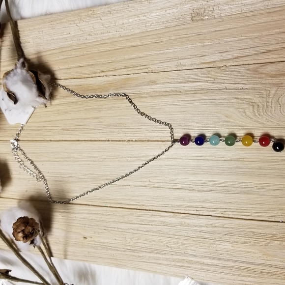 Pretty 7 Chakra Reiki Healing Gemstone necklace - Picture 11 of 16